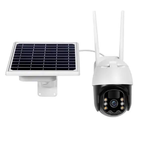 8W 태양광 패널 CCTV 카메라 풀 HD 1080P 4G 심 카드 태양광 보안 카메라