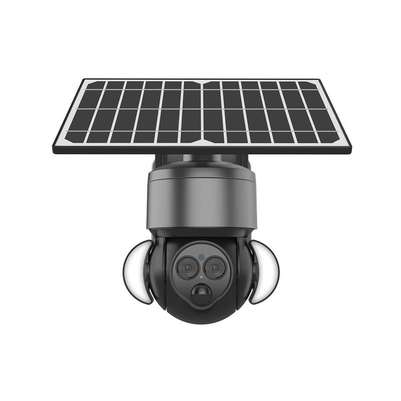 6MP 풀 컬러 태양광 야외 보안 카메라 4G 태양광 PTZ 카메라 OEM